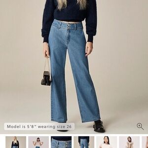 J. Crew Blue Wide Leg Women's Jeans